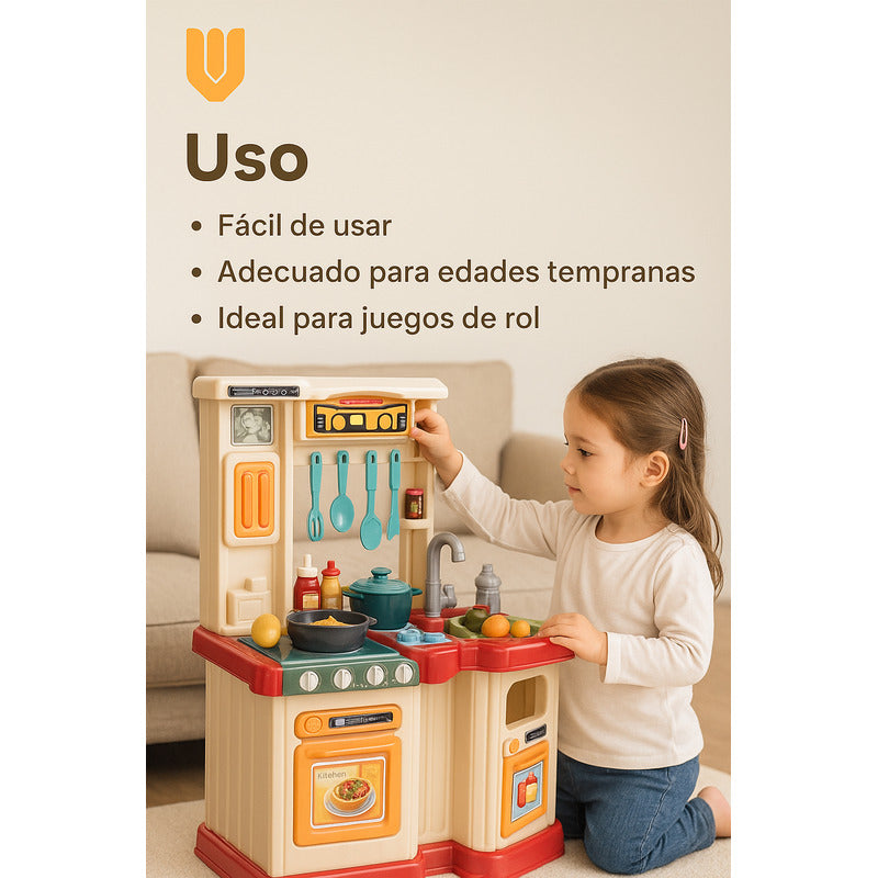 Cocina Juguete Infantil Juego Niños Set Cocina 67 Piezas
