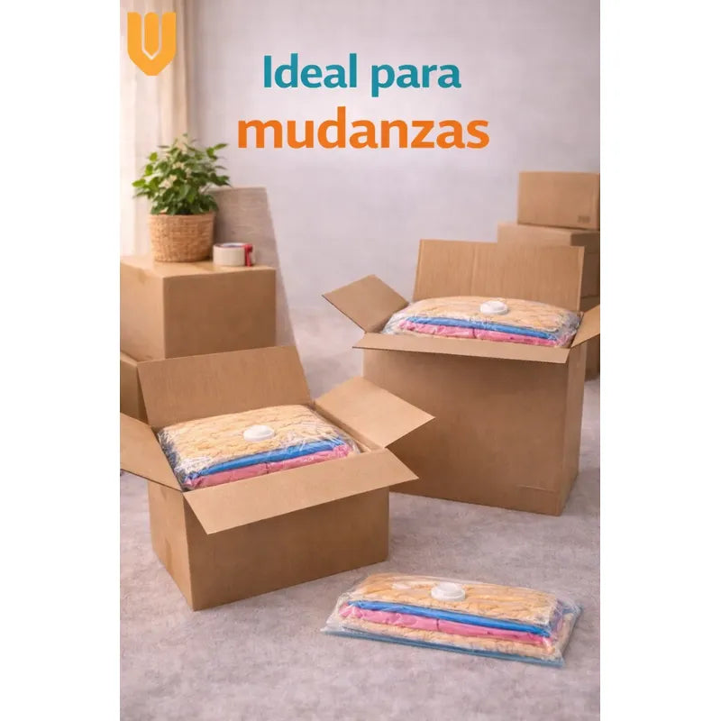 Bolsa Organizador Al Vacio Hogar Ropa Ahorra Espaci 60x80cm