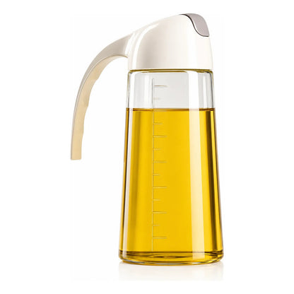 Vinagrera Alcusa De Vidrio Vinagrera Dispensador De Vinagre Transparente Cristal Brillante Cocina Gourmet Elegante Hogar Restaurante Minimalista Moderno Aceite Vinagre