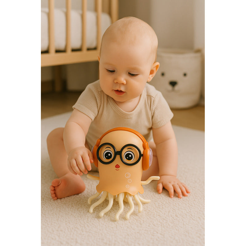 Pulpo Bailarin Musical Niños Medusa Luces Pulpo Infantil Beb