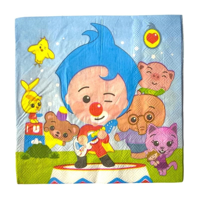 X80 Servilletas Plim Plim Decoracion Cumpleaños Plim Plim