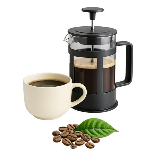 Cafetera Prensa Francesa Manual 600 Ml + Taza De Cafe Frio