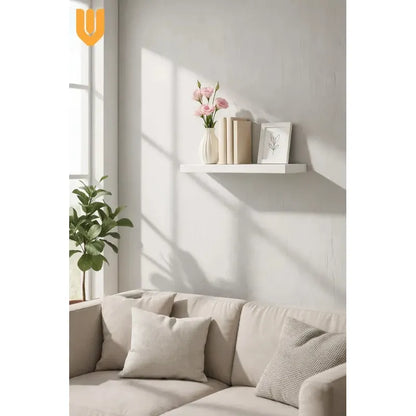 Estante Decorativo Cocina Dormitorio Living Mdf 50x15 Cm Blanco