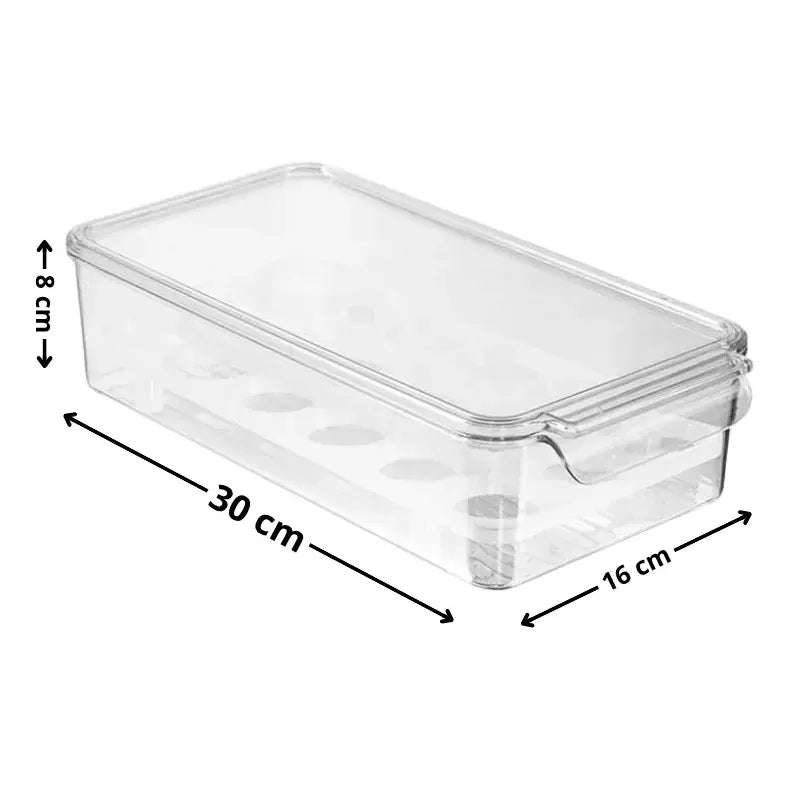 2 Porta Huevos Organizador De Refrigerador Organizador Huevo Transparente