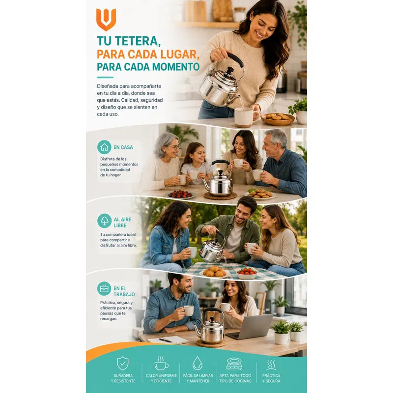 Tetera  Inoxidable Barista Vertido  Café Filtrado Hogar Plateado