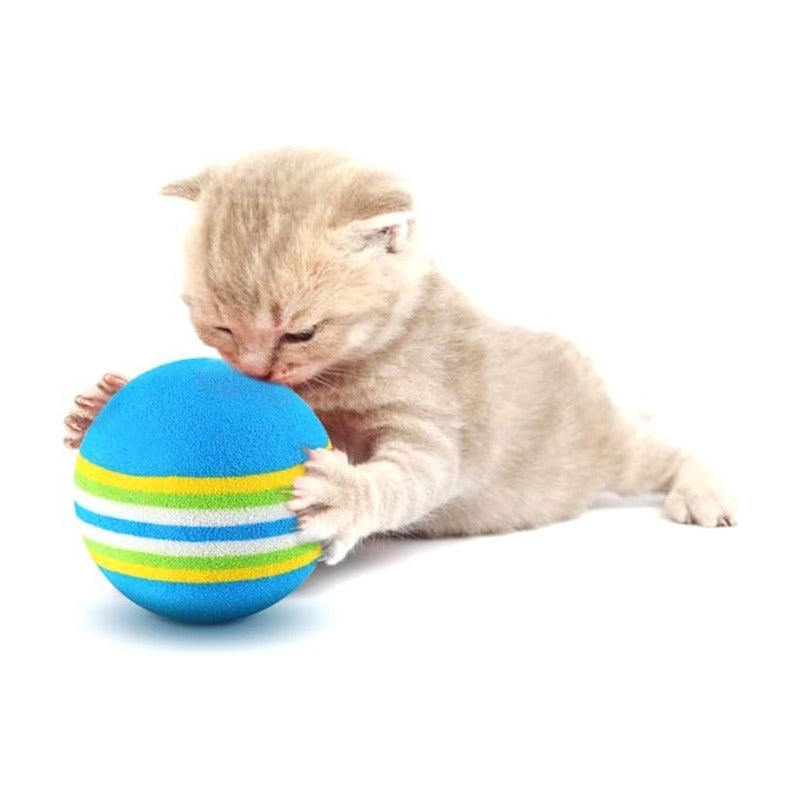 4 Pelotas Para Gatos Juguetes Para Gatos Juegos Para Gatos Multicolor