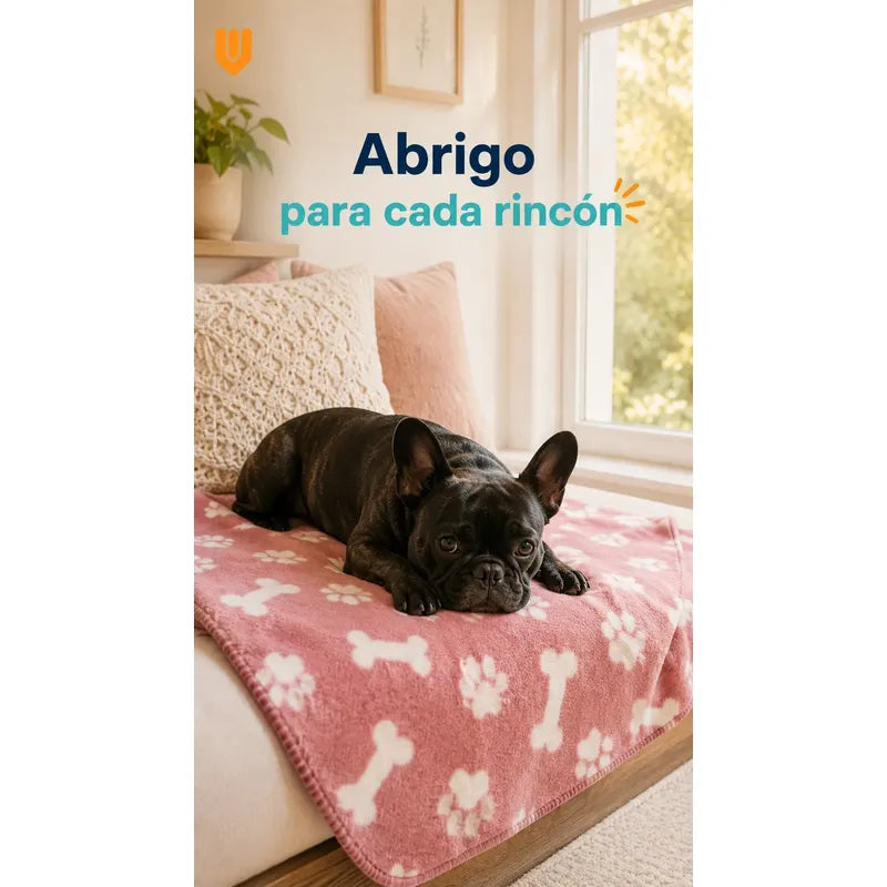 Frazada Manta Abrigo Suave Perro Gato Lavable Invierno 60*90 Multicolor Macho Surtido Aleatorio Paños Mascotas Diseño Huellas 60x90