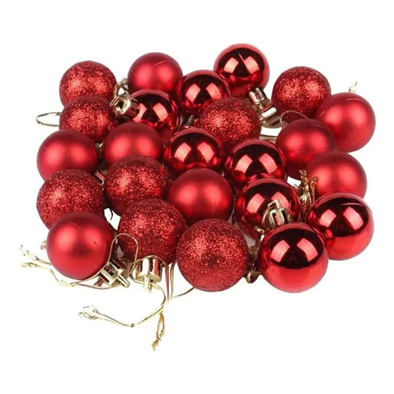 Esferas Navidad 5 Cm Brillante Mate 20 Unid Vitrineon Cl