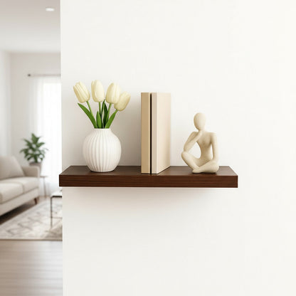 Repisa Flotante Dormitorio Baño Estantes Pared Mdf 40x15 Cm