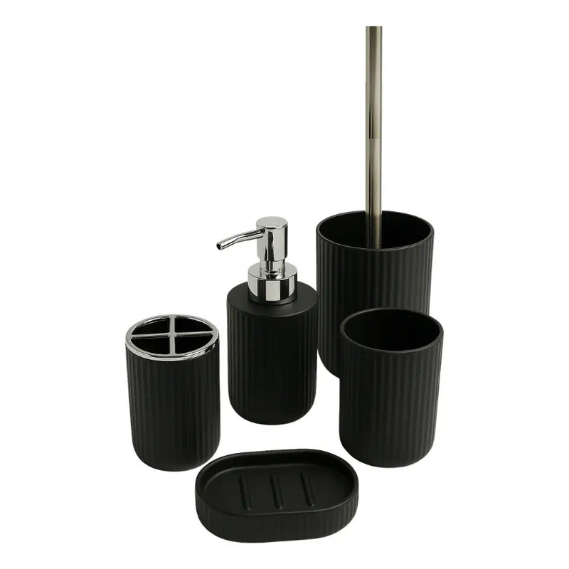 Set De Baño 5 Piezas Accesorios Decorativo Baños Juegos Baño