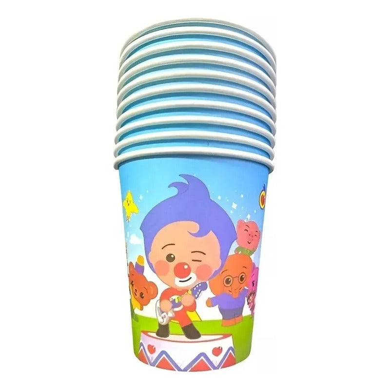 Set Cumpleaños Vasos Servilleta Plato Bolsa Piñata Payaso Payasito