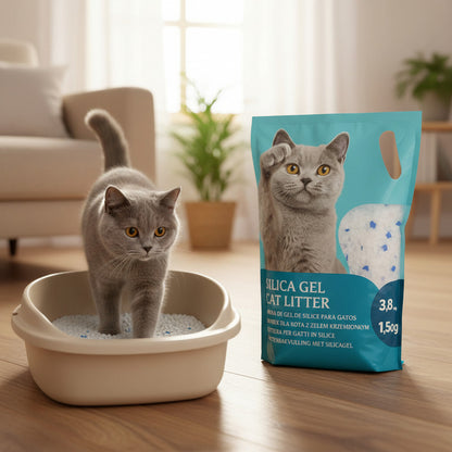 Arena Cristal Gato Silica Arena Gatos Cristales Gel 1.5 Kg