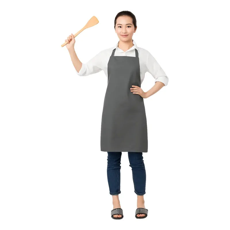 2 Delantal De Cocina Delantal Pechera Impermeable Delantal Multicolor Liso