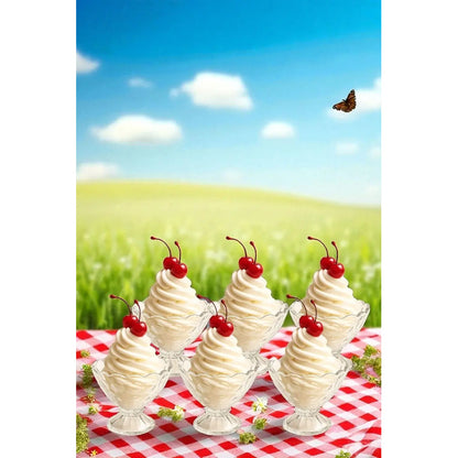 6 Copas Helado Vasos De Postre Copas Vidrio Postre Helado Transparente