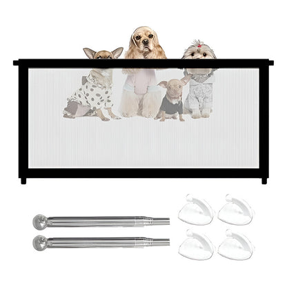 Pack X4 Puerta De Seguridad Plegable Magica Malla Mascotas