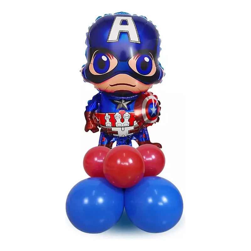 Set 5 Globos Metálicos Capitan America Globos Metalizado