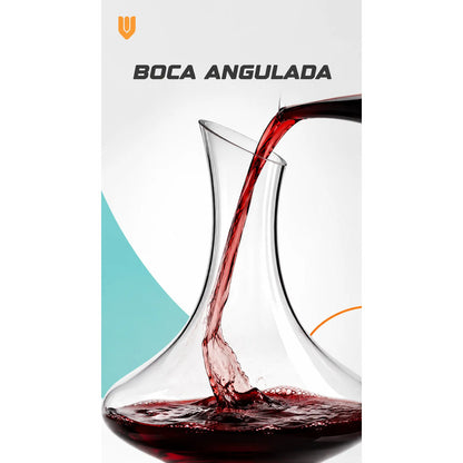 X2 Aireador Para Vinos Decantador De Vino Aireador 1500ml Transparente - Pequeño