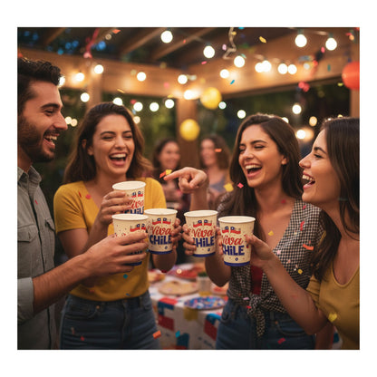 X10 Vaso Desechable Fiestas Patrias Vasos Desechable Fiesta