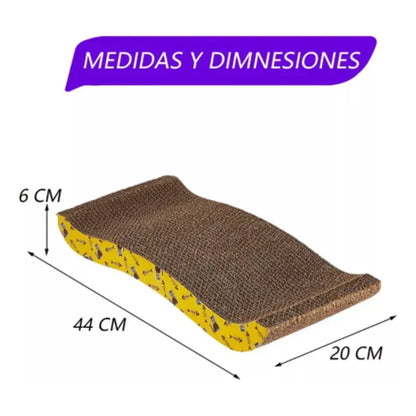 Rascador Para Gatos Carton Corrugado Rascador Con Catnip Onda Gato Gimnasio Marrón
