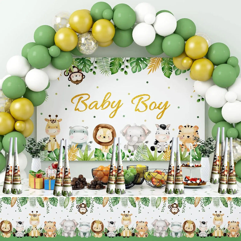 X6 Silbato Safari Fiesta Decoración Feliz Cumpleaños Safari Safari
