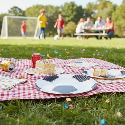 X10 Platos Cumpleaños Futbol Platos Desechable Decoracion