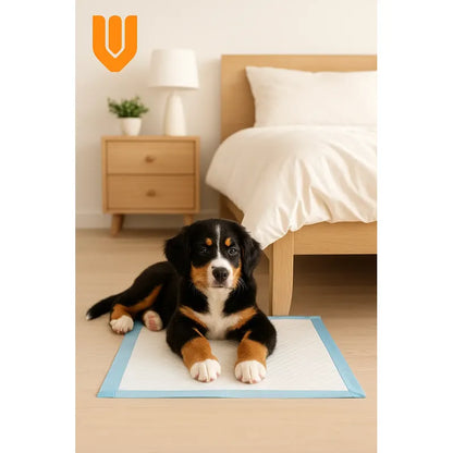 X90 Sabanillas Absorbente Mascota Perro Paños Perros 45x60cm Azul Blanco