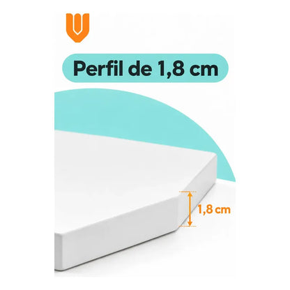 2 Repisas Esquineras Flotantes Blancas Mdf 30x30cm Hogares Blanco