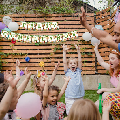 2 Banderín Guirnalda Safari Feliz Cumpleaños Banderín Safari Verde Musgo Safari