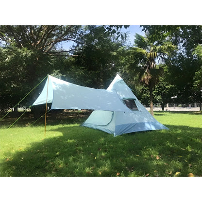 Carpas De Camping Carpa Doble Capa 4 Personas Mosquitero Cam Camping Celeste