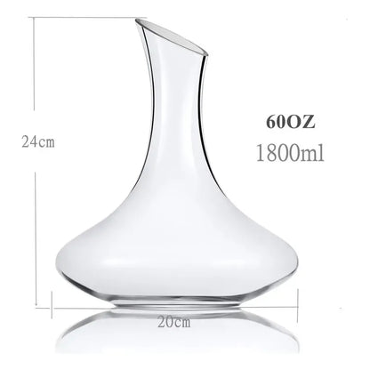 Set Aireador Para Vinos Decantador + X2 Copas De Vino Copas Transparente