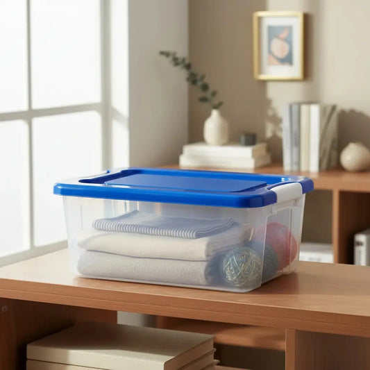 Caja Transparente Ropa Juguete Oficina Almacenamiento Transparente Lisa