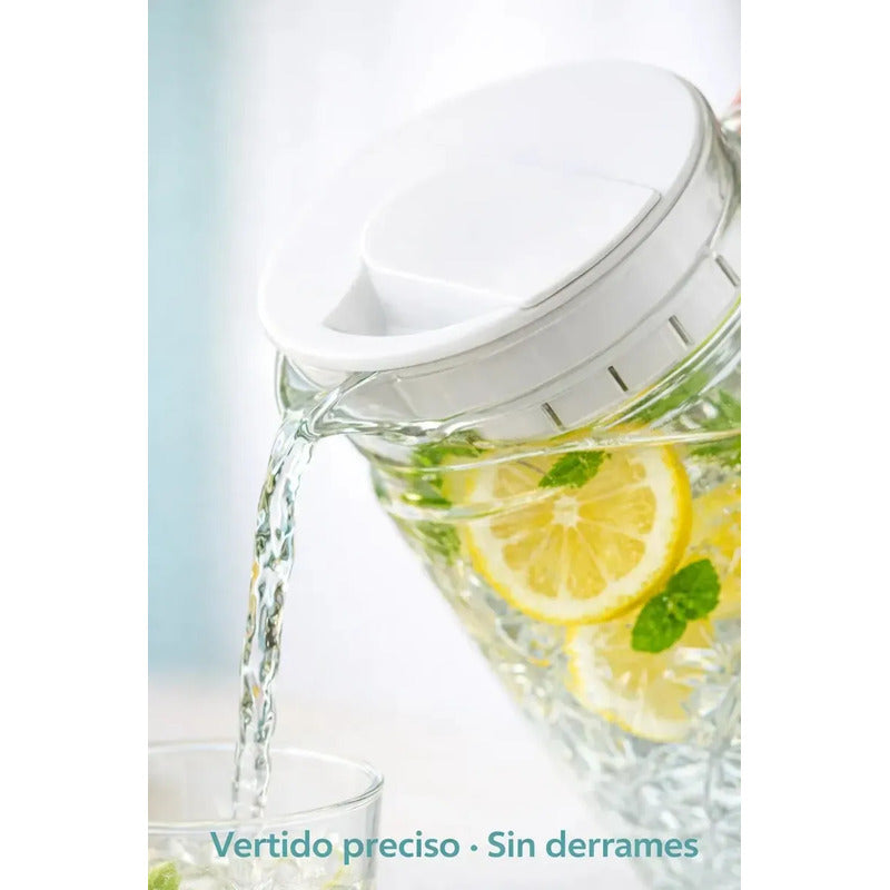 Jarra De Vidrio Agua Jarra De Jugo Jarra Con Tapa Vintage