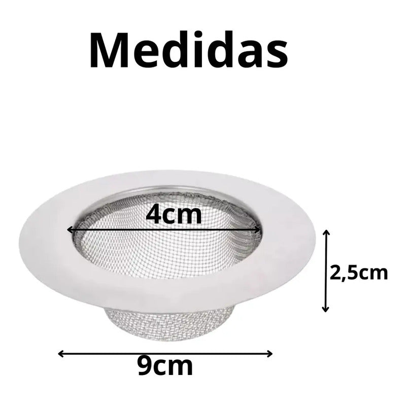 12 Rejilla Filtro Lavaplato Escurrido Rejilla Para Lavaplato Gris
