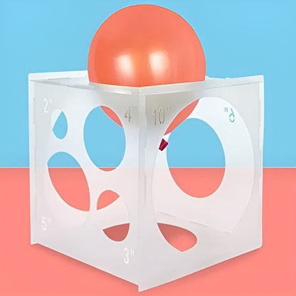 Calibrador De Globos Caja Calibrador Para Globos Plegable Color Blanco