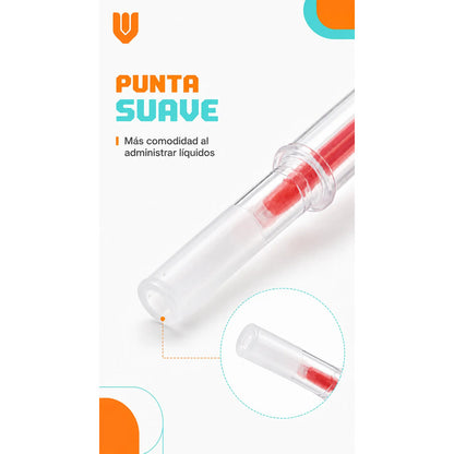 X2 Jeringa Aplicador Medicamento Jeringa Dosificador Mascota Multicolor