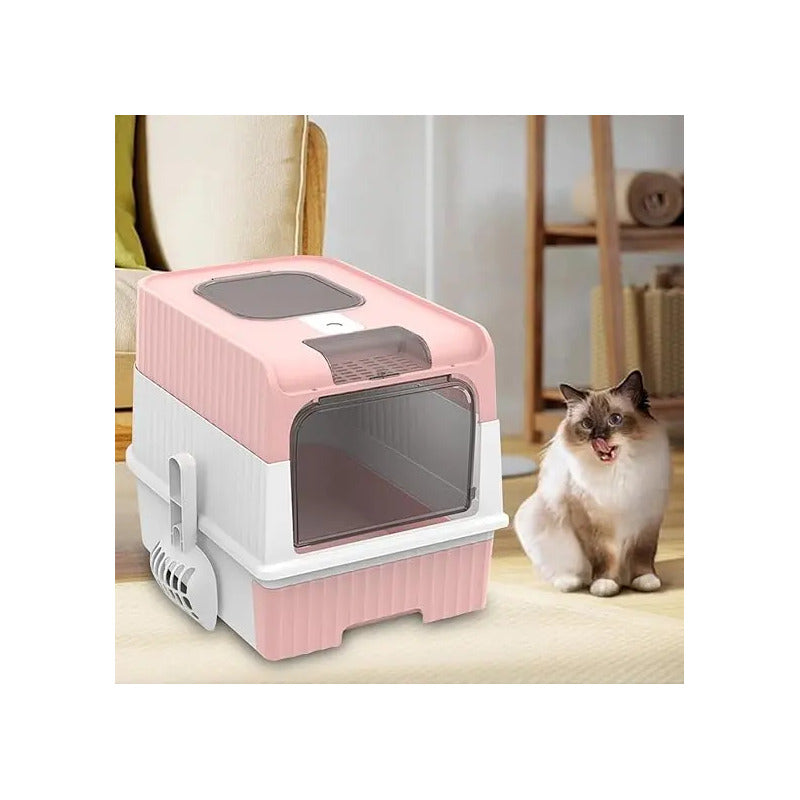 Arenero Xl Baño Sanitario Gatos Areneros Para Gatos Grandes Rosa