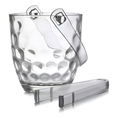 X6 Hielera De Vidrio Con Pinzas Cubetas Hielo Hielera Cubeta