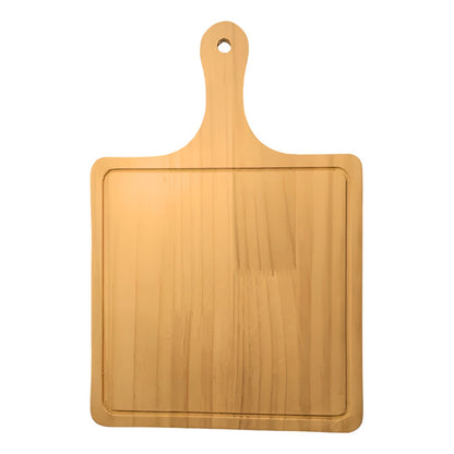 Tablas Pizza Tabla Cuadrada Picoteo Plato Madera 30x40cm Color Bambú