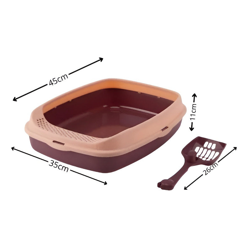 Set 2 Areneros Para Gato Baño Ecologico Caja Arena Baño Gato