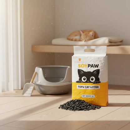 Arena Tofu Arena Sanitaria Arena Aglutinante Tofu 2.5 Kg 1 Unidad Carbón Activado Lavanda