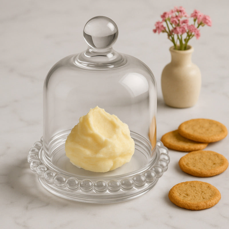 Porta Queso Pocillo De Vidrio Porta Queso Frascos Con Tapa