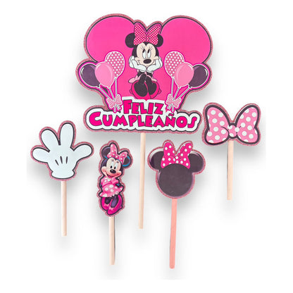 Topper Cumpleaños Torta Cotillon Cup Cake Fiestas Decoracion