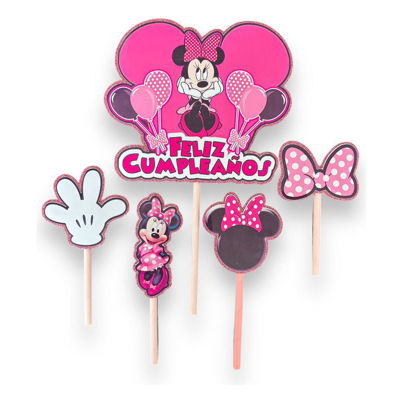 Topper Cumpleaños Torta Cotillon Cup Cake Fiestas Decoracion