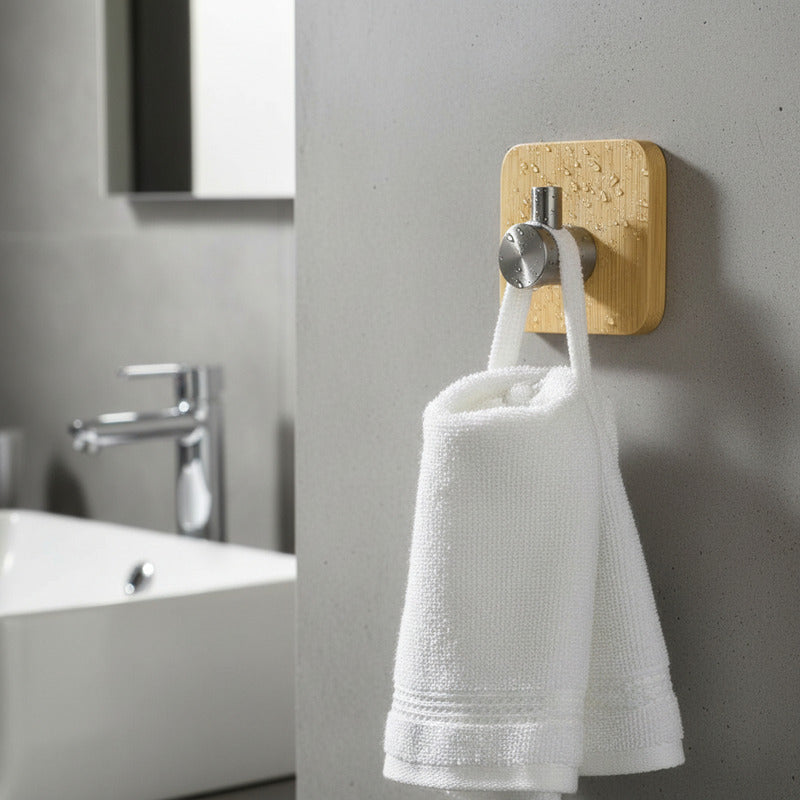 Colgador Bambu Colgador Perchero Pared Acero Inoxidable