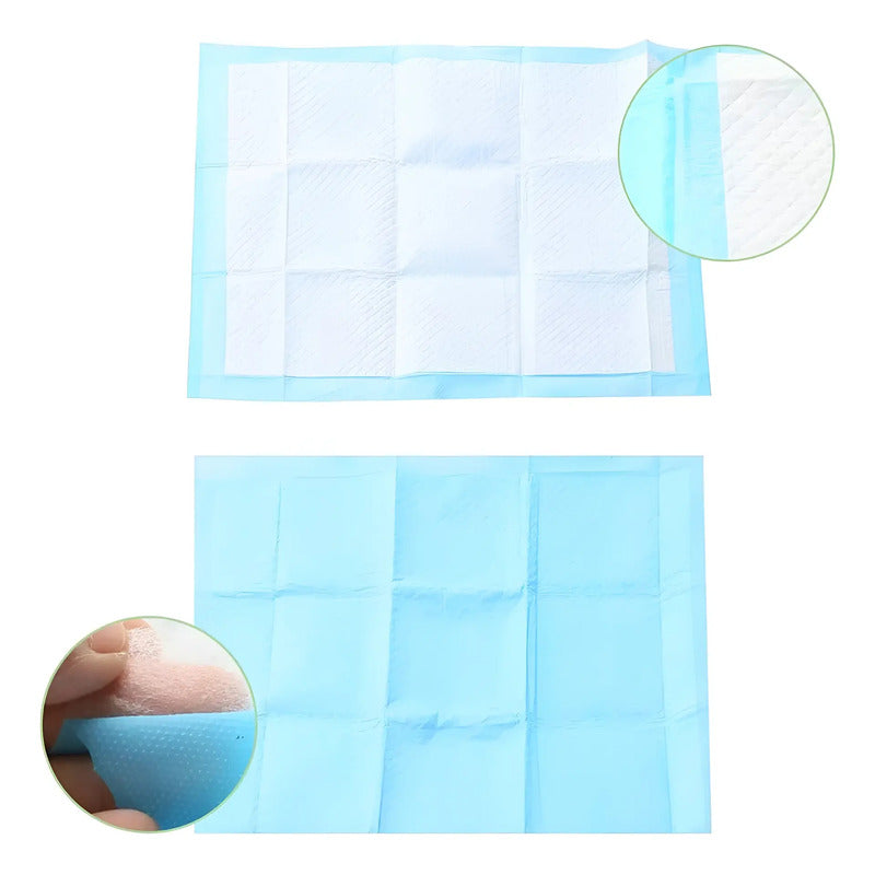 X90 Baño De Perro Sabanilla Perro Paños De Perros 60x90cm Az Blanco Azul