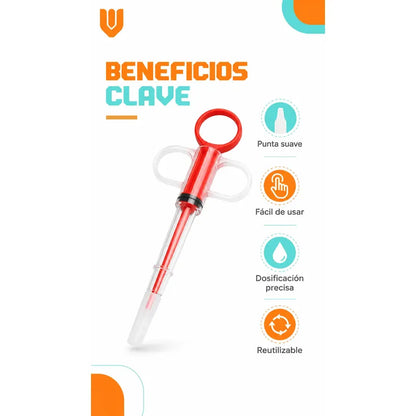 X2 Jeringa Aplicador Medicamento Jeringa Dosificador Mascota Multicolor