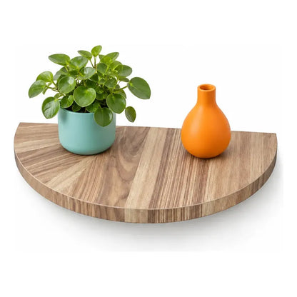 Repisa Flotante Semicircular Mdf Beige 45cm Vitrineon Cl Beige Repisa Mural Flotante Estante Decorativo Organización Recibidor Living Oficina Madera Mdf Muro Concreto Vestidor 45cm
