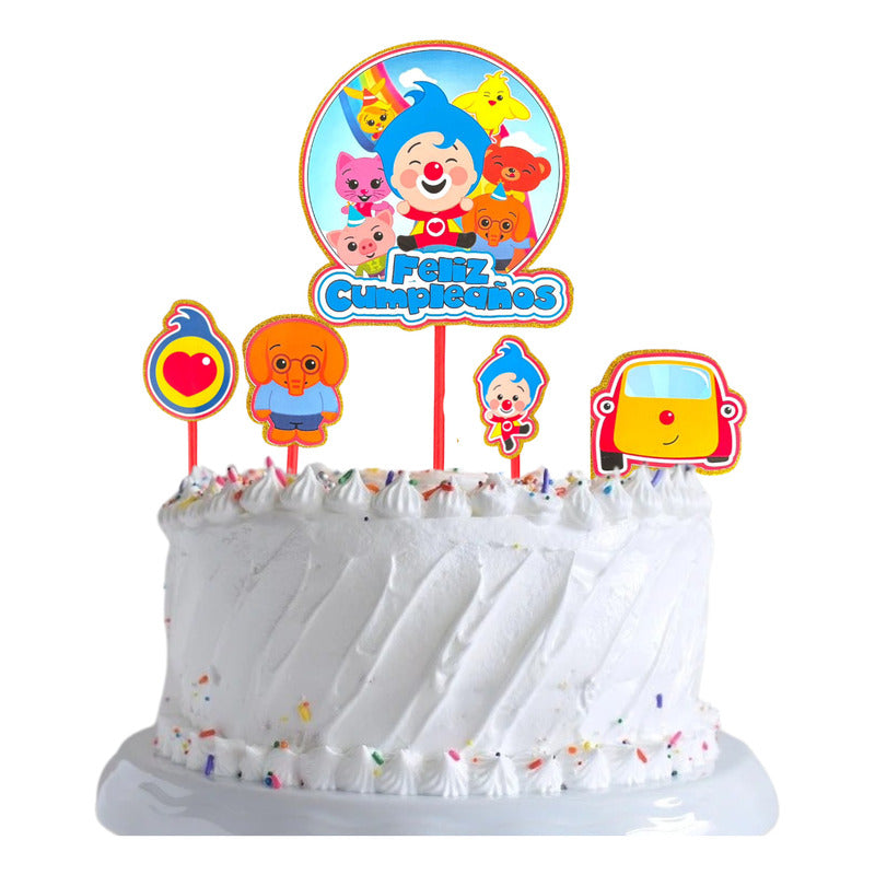 Topper Cumpleaños Torta Cotillon Cup Cake Fiestas Decoracion