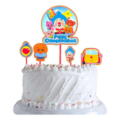 Topper Cumpleaños Torta Cotillon Cup Cake Fiestas Decoracion
