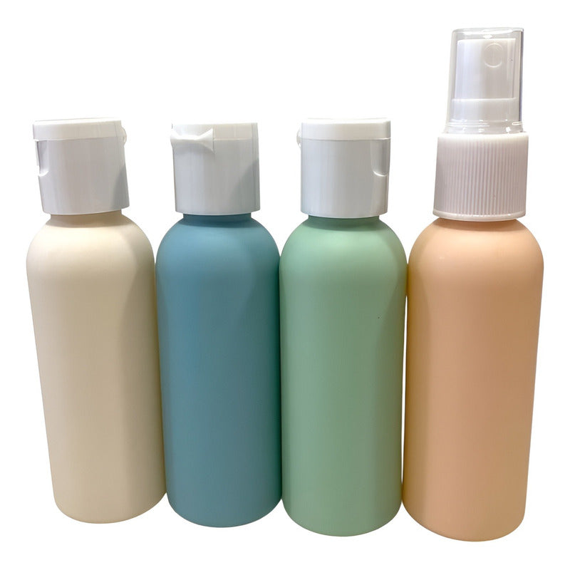 Set 4 Botellas De Viaje Botellas Viaje Porta Shampoo 60 Ml